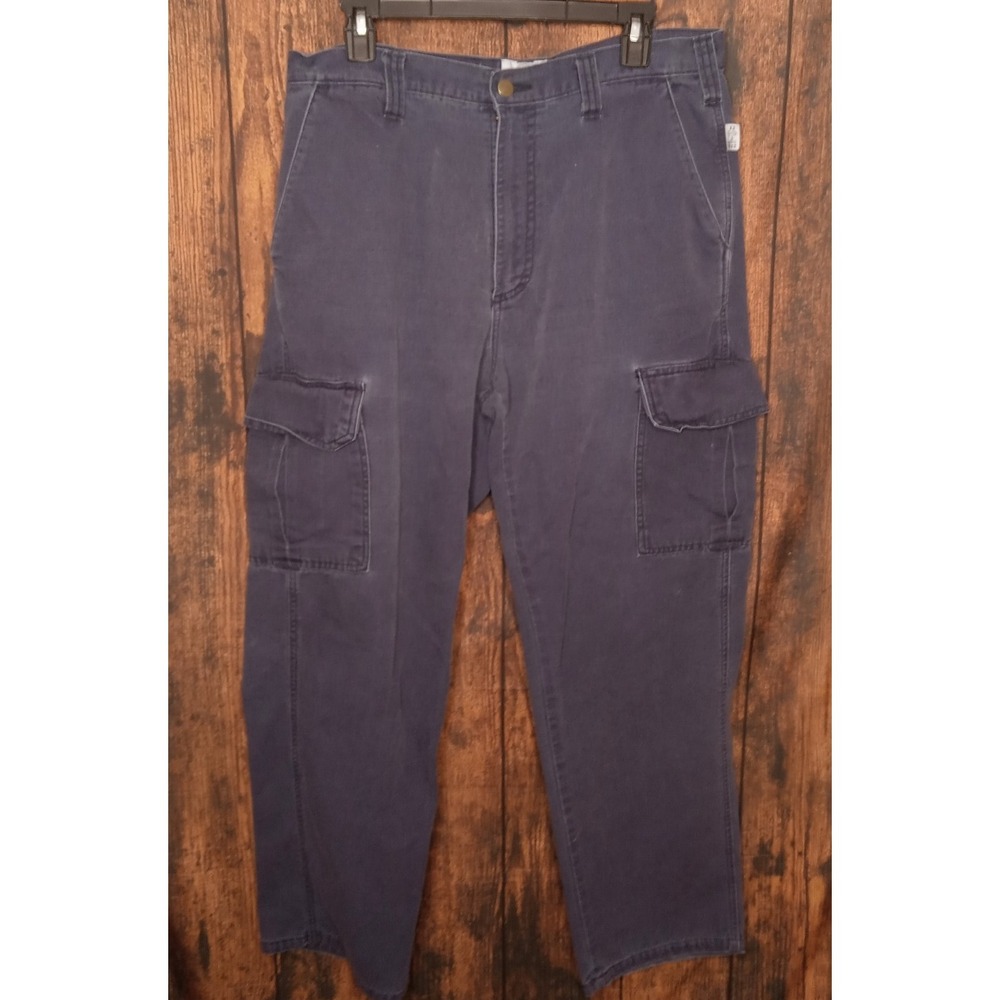 Tyndale‎ FR Men's Workwear Cargo Pant's NFPA2112 CAT 2 Size 35x31 Blue USA